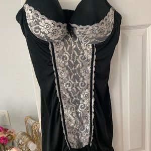 Black and whit lingerie